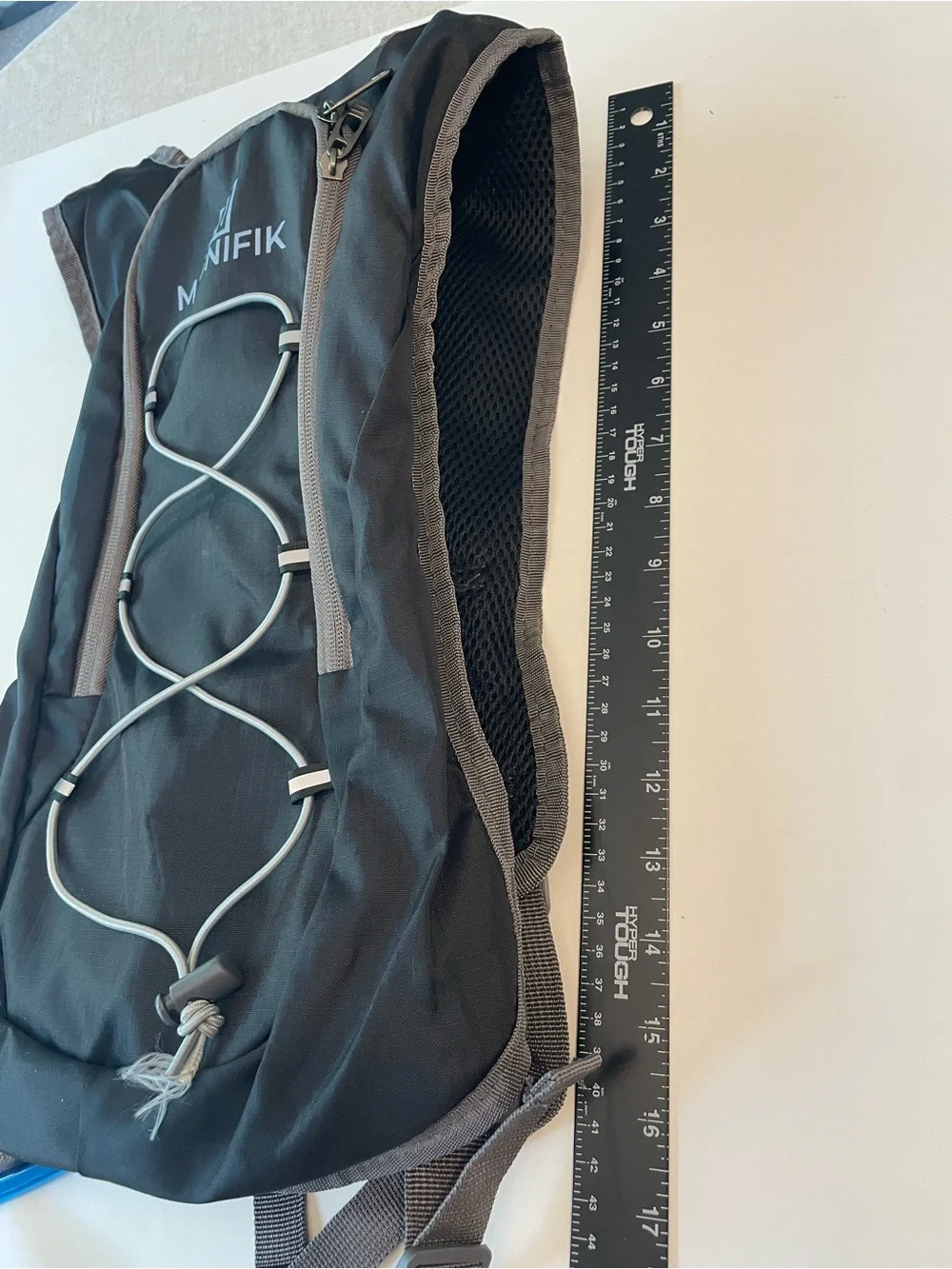 New Black Hydration Backpack with Blue Drinking Tube